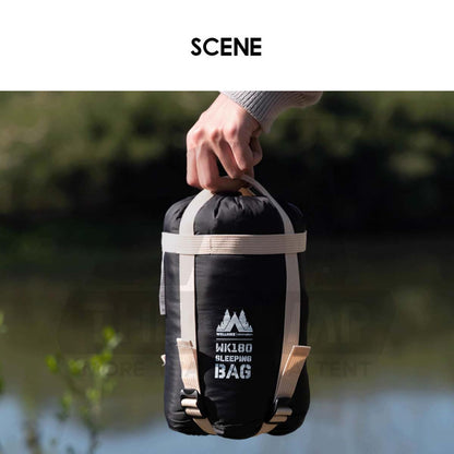 Wellhike SWS Envelope Sleeping Bag Lightweight Splashproof Washable Outdoor Camping Bed Comforter Blanket Black Pink