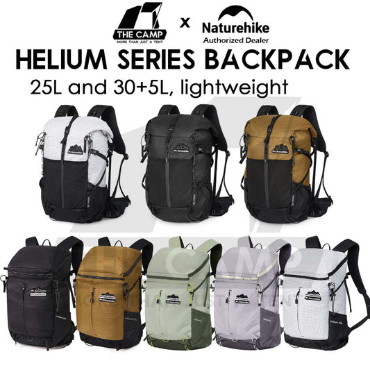 Naturehike Helium Series Backpack 25L / 30L+5L Splashproof Lightweight Hiking Camping Outdoor CNK2300016 CNK2300BB017