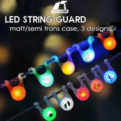 LED String Guard Light Mini Outdoor Camping Rope Hanging Warning Lamp Flashlight Safety Silicone Lampu Tali Battery