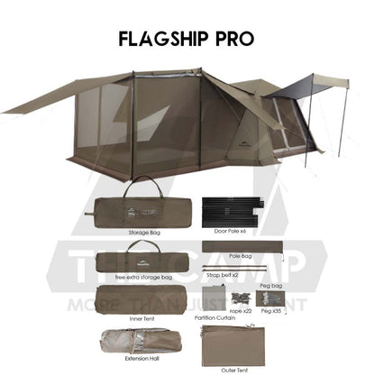 Naturehike Village 13 Auto Tent Automatic Ultimate Flagship Ti Black TiBlack PRO Version Outdoor Camping CNH22ZP004
