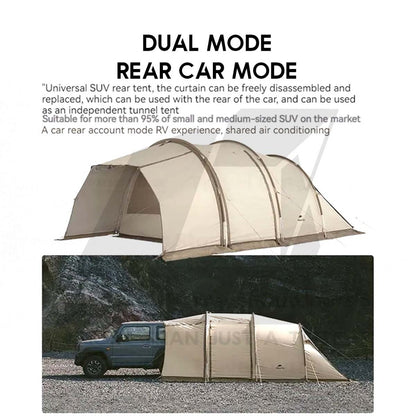 Naturehike Cloud Vessel Rear Car Tunnel Tent 2 in 1 Outdoor Camping Khemah Kereta CNH22ZP013