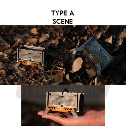 Wellhike SWS Mini Burner Firepit Incense Aroma Box Holder Firewood Fire Wood Rack