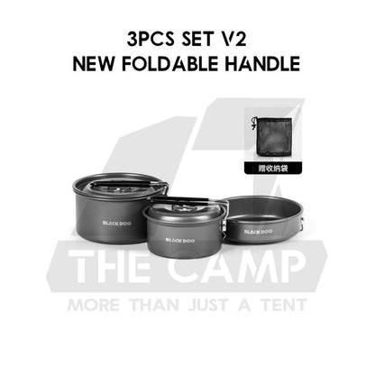 Blackdog Aluminium Pot Set Cookware Cooking Set Kettle Pan Pot Camping Outdoor Picnic CBD2550CF012 CBD2550CF019