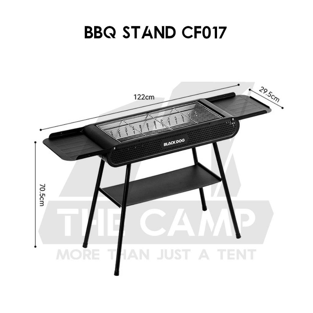 Blackdog Portable Camping BBQ Grill Rack Stand Outdoor Folding Charcoal Stove Firepower Adjustable Height CBD2550CF017