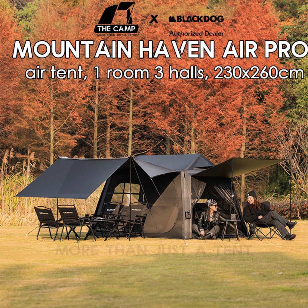 Blackdog Mountain Haven Air Pro Air Tent PU3000mm Inflatable Outdoor Camping Khemah Angin CBD2550WS066
