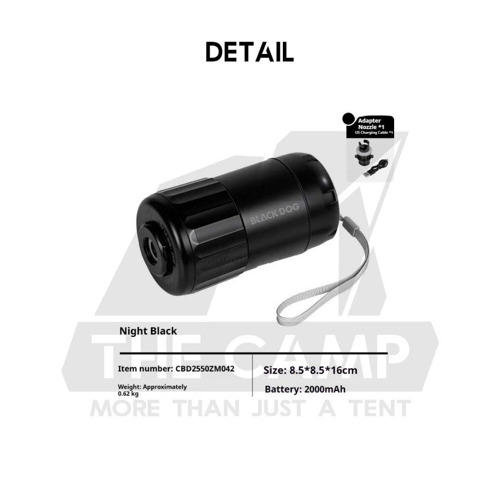 Blackdog Air Tent Pump 2000mah Electric Pump Outdoor Camping Khemah Angin CBD2550ZM042