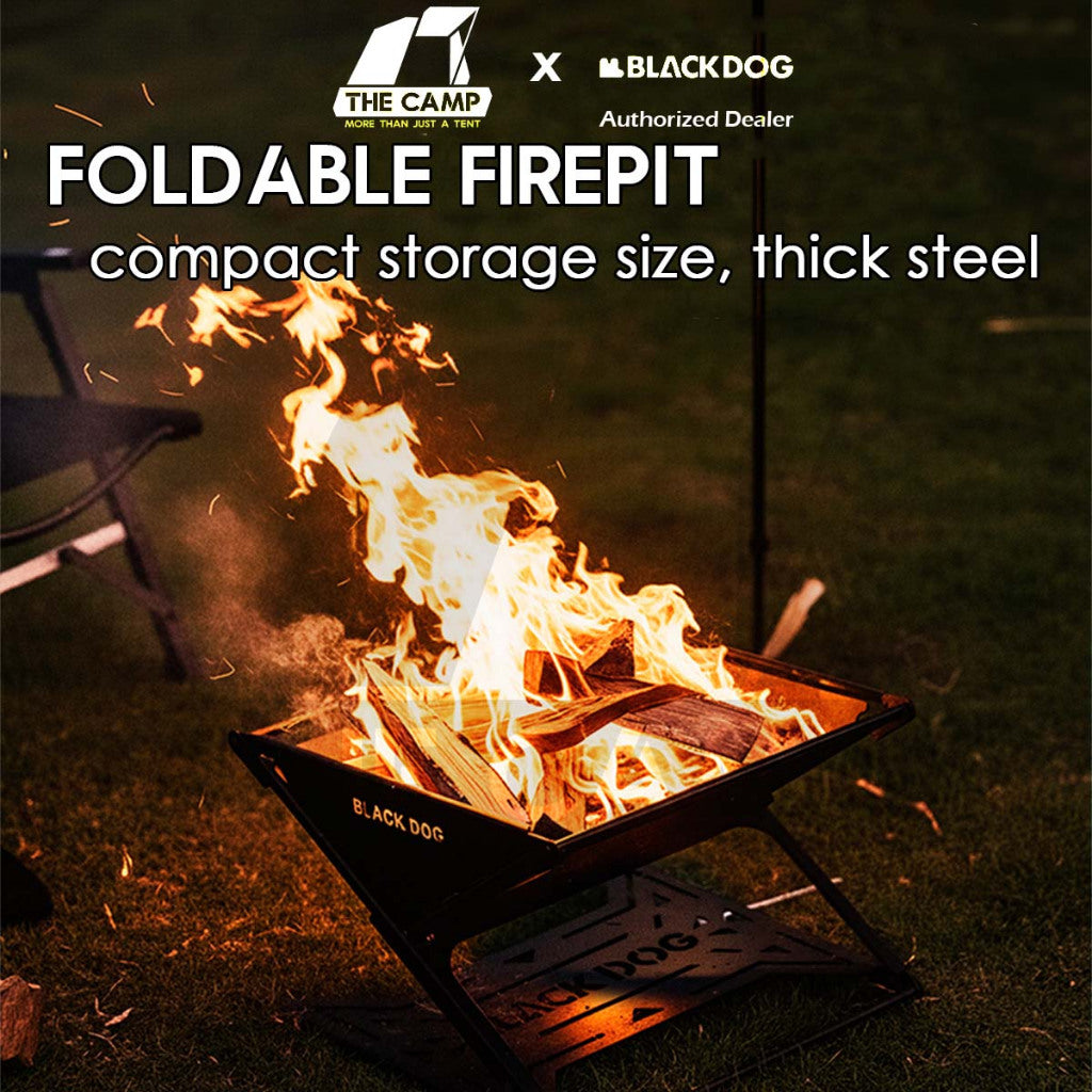 Blackdog Firepit Foldable Fire Pit Compact Storage Outdoor Camping Burning Picnic Firewood CBD2550CF020