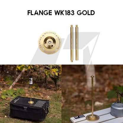 Wellhike SWS Light Stand Tripod Lamp Pole Outdoor Camping Lampu Lantern Hanger Rod Flange