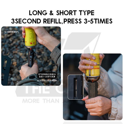 Shinetrip Torch Lighter Rotatating Head Jet Flame Gun Outdoor Camping Butane Gas Burner Portable Pemetik Api A566 A570