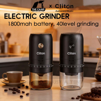 Cliton Electric Grinder Auto Stop Ceramic / 420 Stainless Steel Burr Coffee Machine Maker Outdoor KMDJ-2CW KMDJ-2AW