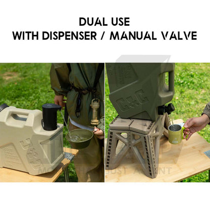 CC 10L Water Tank Bucket with Optional Water Dispenser Pump Outdoor Camping Accessories Picnic Hiking Fishing