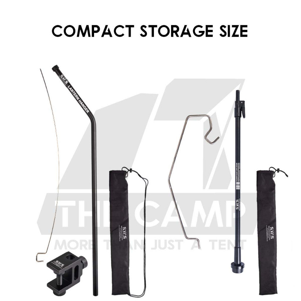 Wellhike SWS Lamp Pole Adjustable Light Stand Tripod for IGT Table Panel Outdoor Camping Lampu Lantern Hanger Rod
