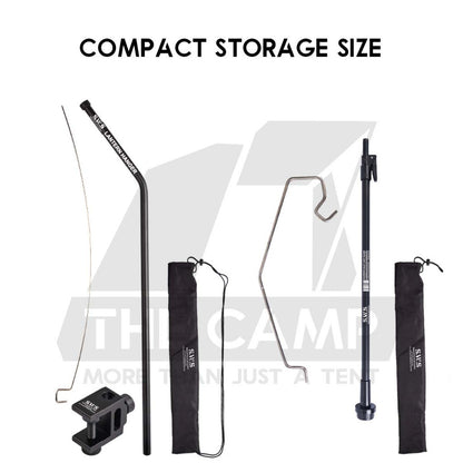 Wellhike SWS Lamp Pole Adjustable Light Stand Tripod for IGT Table Panel Outdoor Camping Lampu Lantern Hanger Rod