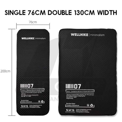 Wellhike SWS 3D Sponge Bed 10cm R Value 9.5 Outdoor Camping 10cm Sponge 3D Mattress Bed Katil Tilam