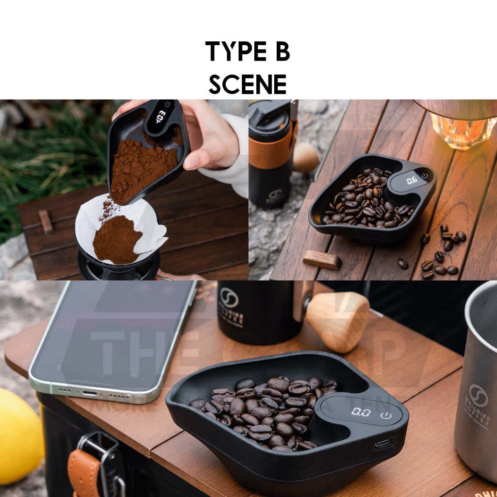 Wellhike Coffee Scale Rechargeable Battery Kitchen Scale Digital Electronic Weight Barista Machine Espresso MHW-3BOMBER