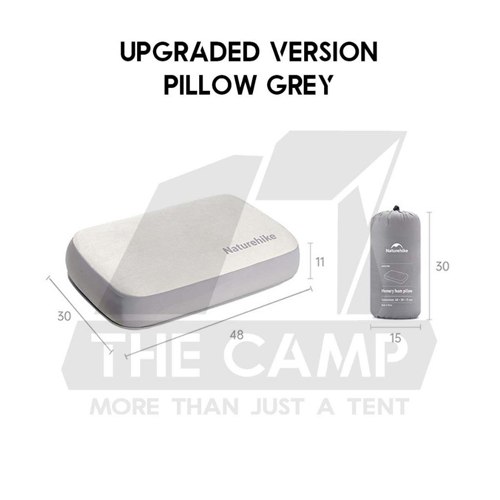 Naturehike Memory Foam Inflatable Sponge Pillow 3D Case Cover Camping Soundless Auto Inflate Travel Air Bed NH22ZT002