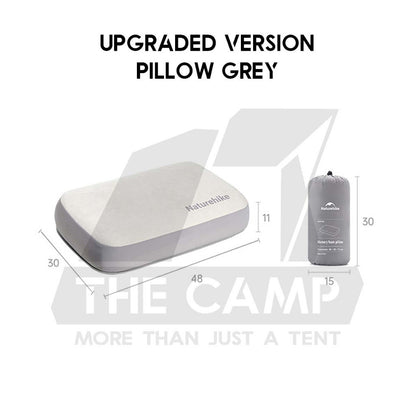 Naturehike Memory Foam Inflatable Sponge Pillow 3D Case Cover Camping Soundless Auto Inflate Travel Air Bed NH22ZT002