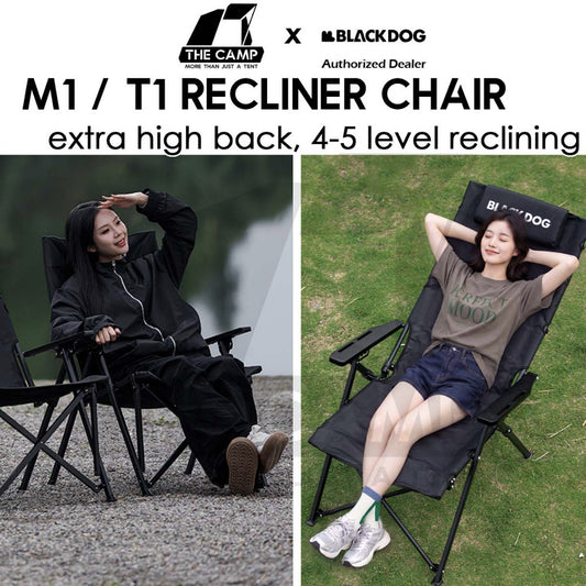 Blackdog T1 / M1 Recliner Chair Portable Adjustable Arm Rest Reclining Outdoor Camping High CBD2650JJ016 CBD2450JJ042