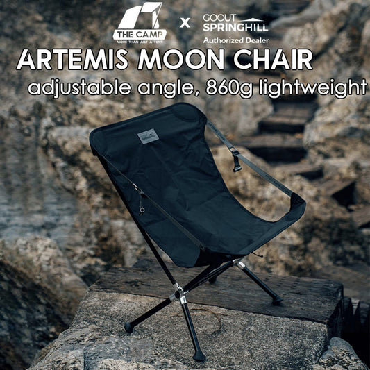 Goout Springhill Artemis Moon Chair Nylon Version Adjustable Angle & Height Outdoor Camping Aluminium Kerusi Healing