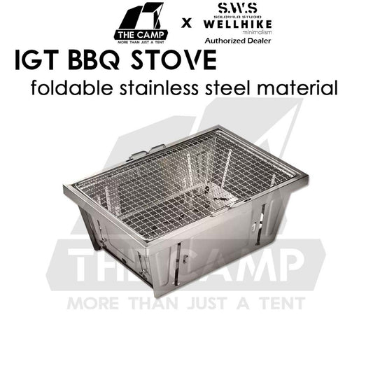 Wellhike SWS IGT BBQ Stove Grill Stainless Steel IGT Module Modular Outdoor Camping Portable Folding Stove Picnic