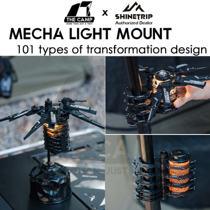 Shinetrip Mecha Light Mount for 19 Tornado Light Accessories Deep Wing Outdoor Camping Lamp Stand Pole A552