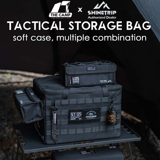 Shinetrip Tactical Storage Bag Soft Case XXS S Pack Outdoor Camping Molle System Kermit Chair Side Pouch Cup Holder A527
