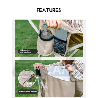 Naturehike T04 Camping Moon Chair Widen Seat Foldable Folding Quick Open Outdoor All Terrian Kerusi Healing CNK2550JJ022