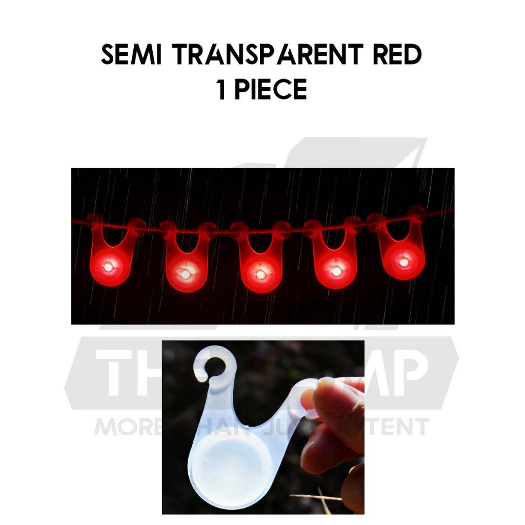 LED String Guard Light Mini Outdoor Camping Rope Hanging Warning Lamp Flashlight Safety Silicone Lampu Tali Battery