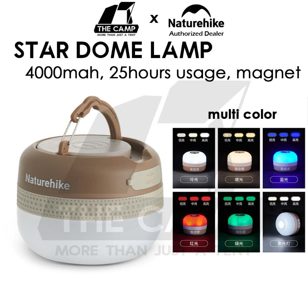 Naturehike Star Dome Light Outdoor Camping Lamp Lantern Hanging Magnet LED Multimode Lampu Torch Flashlight CNK2550ZM016