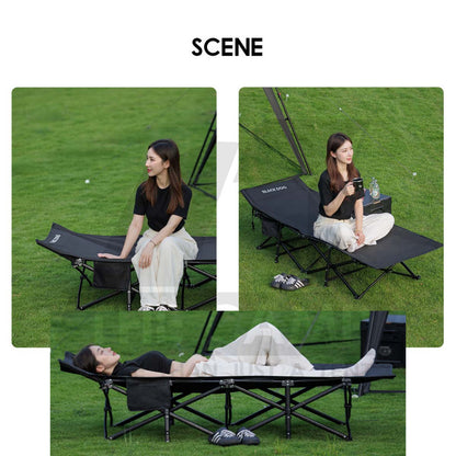 Blackdog Folding Cot Bed Quick Fold 70cm Width Foldable Sleeping Mat Outdoor Camping Mattress Katil Tilam CBD2550WS059