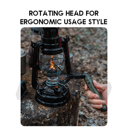 Shinetrip Torch Lighter Rotatating Head Blue Jet Flame Gun Outdoor Camping Butane Gas Burner Portable Pemetik Api A566