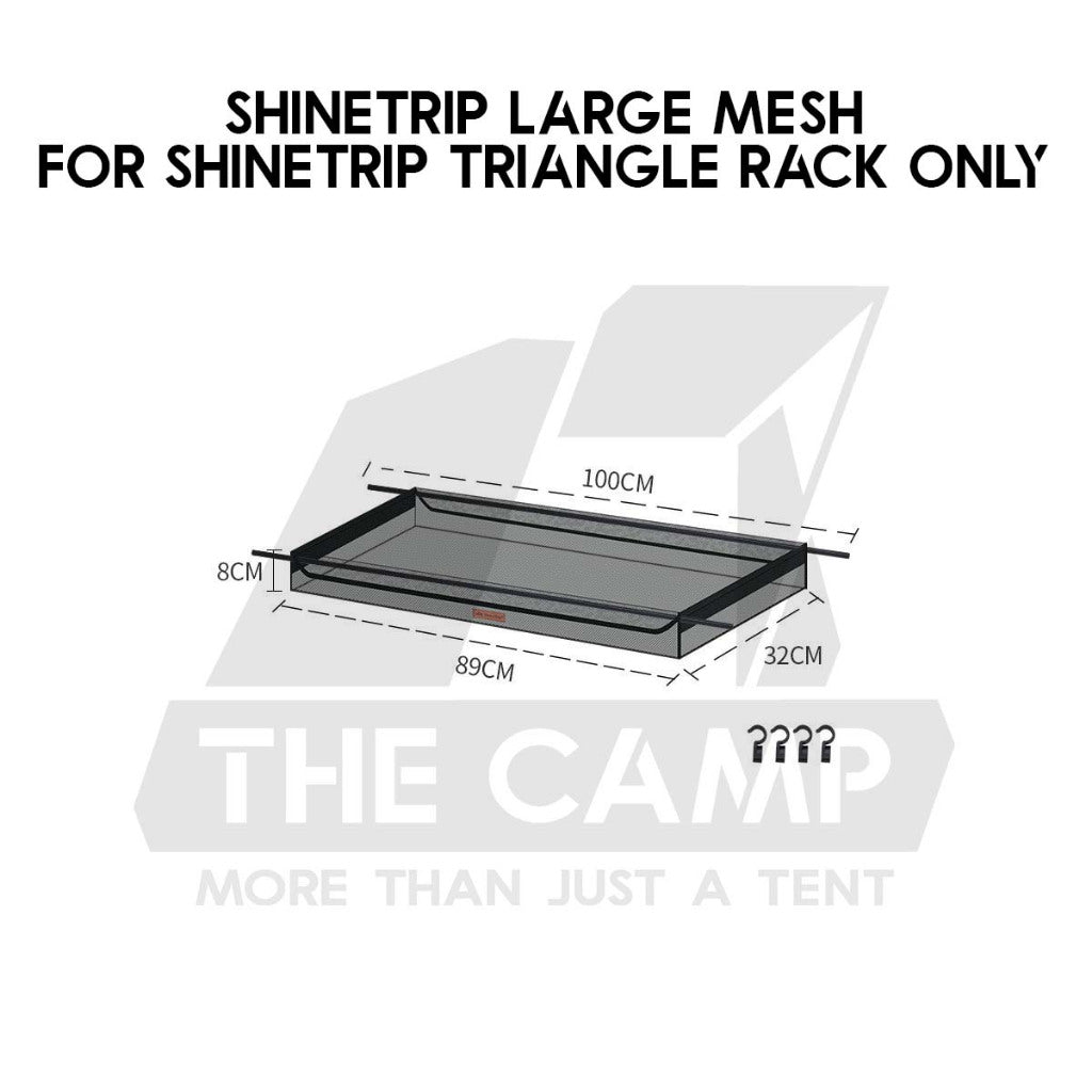 Outdoor Triangle Hanging Rack Aluminum Mesh Camping Hanger Tripod Shelf Stand Tableware Organizer Double Level Shinetrip