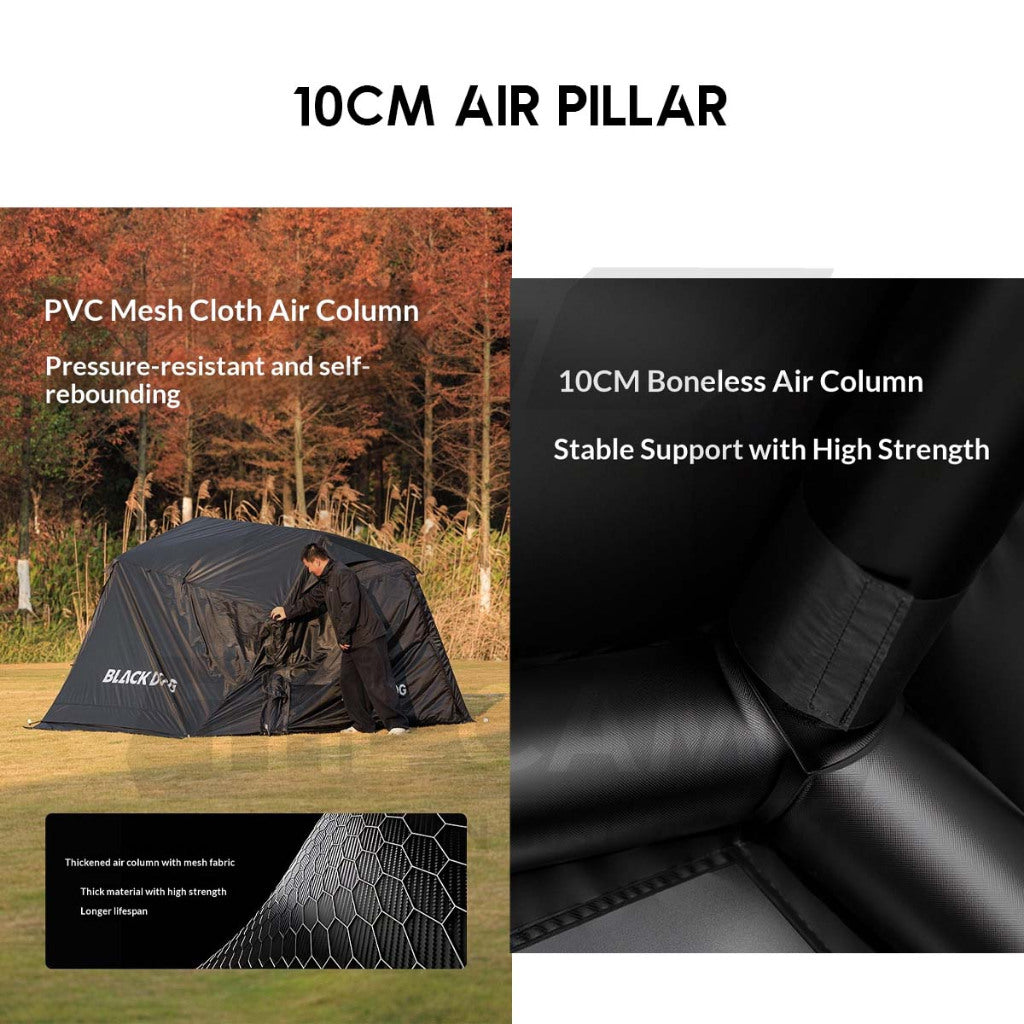 Blackdog Mountain Haven Air Pro Air Tent PU3000mm Inflatable Outdoor Camping Khemah Angin CBD2550WS066