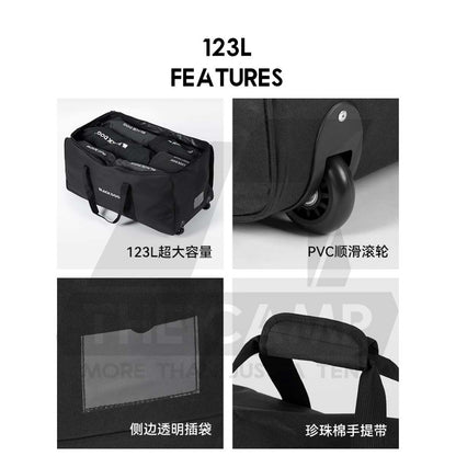 Blackdog Wheel Storage Bag 123L 88L Large Capacity Big Outdoor Camping Equipment Case Beg Besar CBD2550XB018