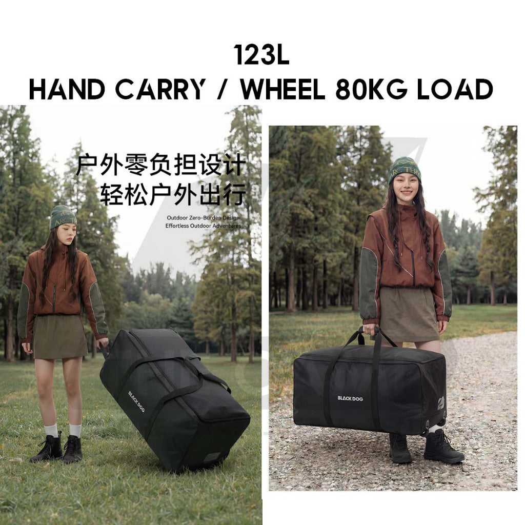 Blackdog Wheel Storage Bag 123L 88L Large Capacity Big Outdoor Camping Equipment Case Beg Besar CBD2550XB018