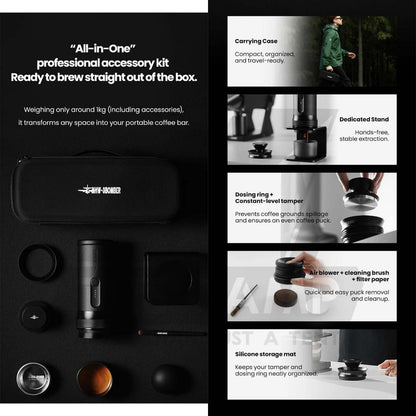 MHW-3BOMBER X-press58 Portable Coffee Machine 58mm Professional Outdoor Camping Espresso Machine CM6954