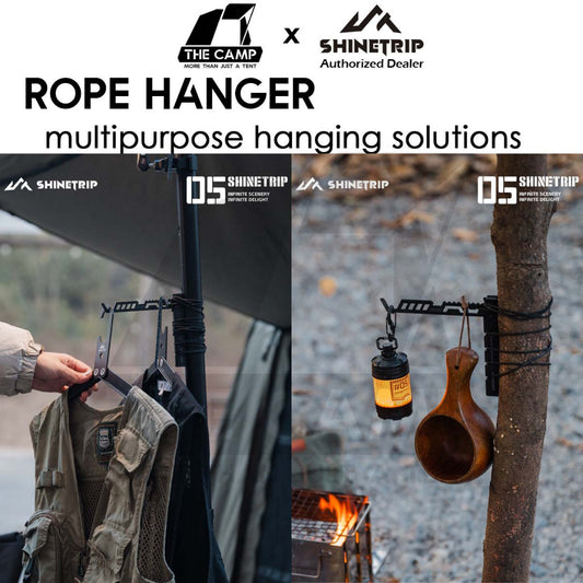 Shinetrip Rope Hanger Lamp Lantern Hanger Tripod Cloth Light Stand Outdoor Camping A567