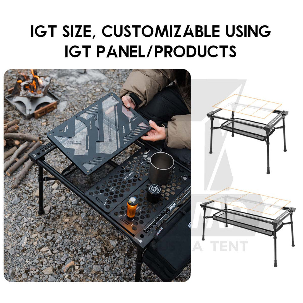 Shinetrip Lightweight IGT Table Adjustable Height 2 unit / 3 unit Compact Storage Outdoor Camping Meja A573