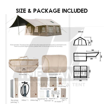 Naturehike Extend Air 13.2 Gen 2 Inflatable Air Tent with Detachable Flysheet Outdoor Camping NH22ZP014