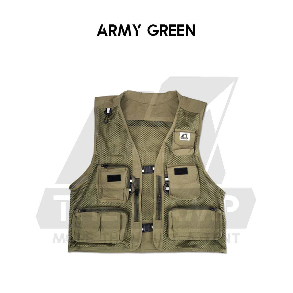 TheCamp Sleeveless Casual Vest Outdoor Camping Fishing Hiking Picnic Mesh Type