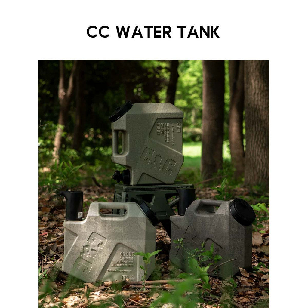 CC 10L Water Tank Bucket with Optional Water Dispenser Pump Outdoor Camping Accessories Picnic Hiking Fishing