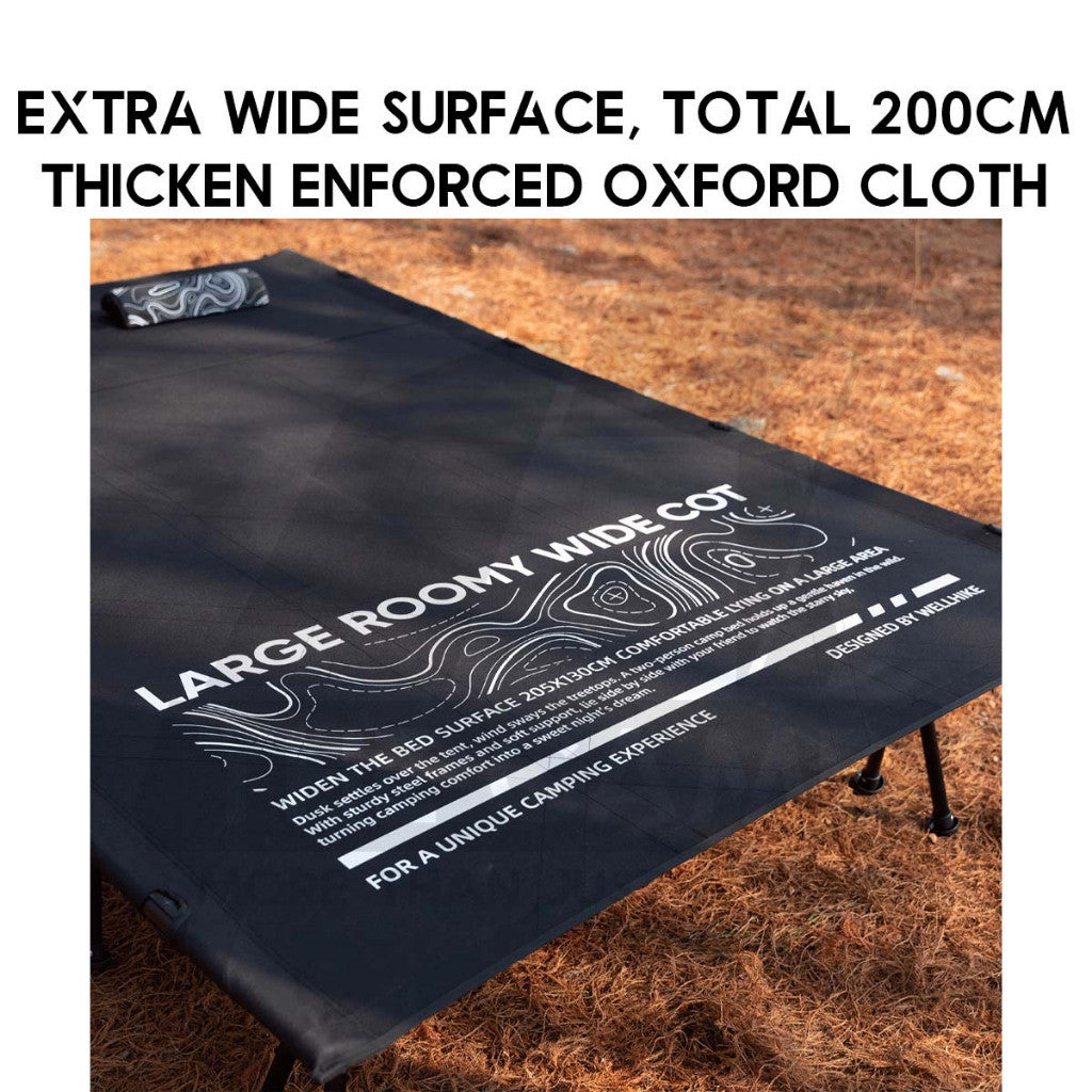 Wellhike SWS Double Cot Bed Extra Thick Outdoor Camping 10cm Sponge 3D Mattress Bed Katil Tilam