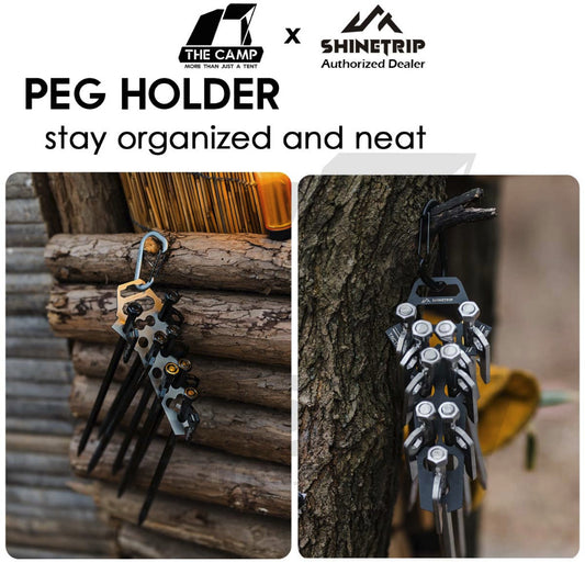 Shinetrip Peg Holder Nail Holder Storage Rack Pole Holder Pole Flysheet Peg Rope Tali Outdoor A582