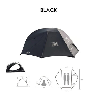 Wellhike SWS Mountain Ridge 2 Pax Tent Person Hiking Lightweight Double Layer with Mesh Outdoor Camping Solo Khemah