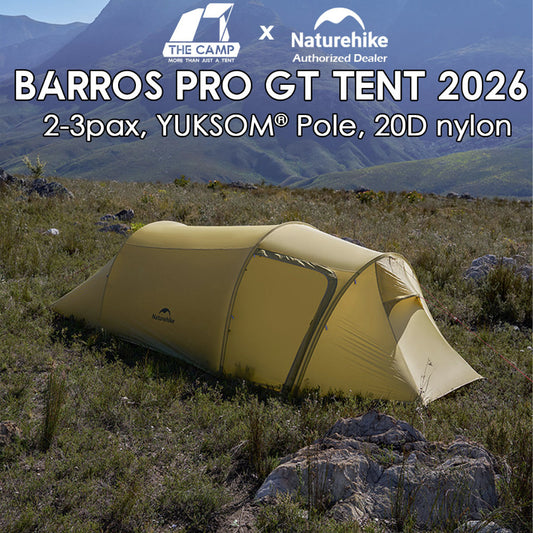 Naturehike Barros PRO GT Tent 2 3 Pax Person Ultralight Waterproof Outdoor Khemah Hiking CNK2650108010 CNK2650108011
