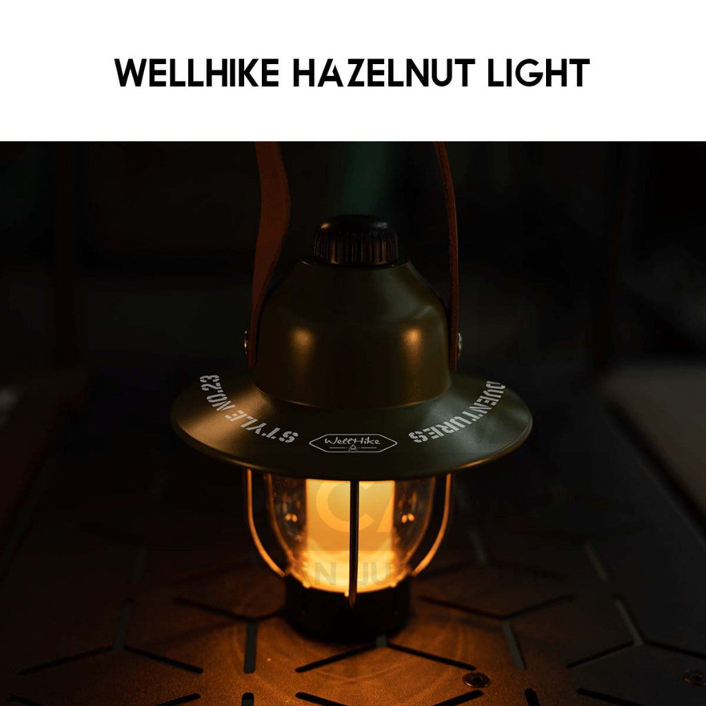 Wellhike SWS Hazelnut Light Retro Lamp Outdoor Camping LED Mini Light Atmosphere Atmospheric Lantern Lampu