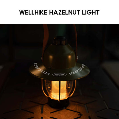 Wellhike SWS Hazelnut Light Retro Lamp Outdoor Camping LED Mini Light Atmosphere Atmospheric Lantern Lampu