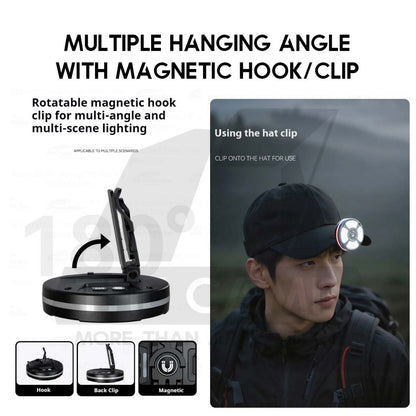 Blackdog Star Ring Light Outdoor Camping Atmosphere UFO LED Lamp Magnetic Hanging Tripod Hook CBD2550ZM040