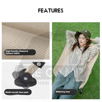 Naturehike T04 Camping Moon Chair Widen Seat Foldable Folding Quick Open Outdoor All Terrian Kerusi Healing CNK2550JJ022