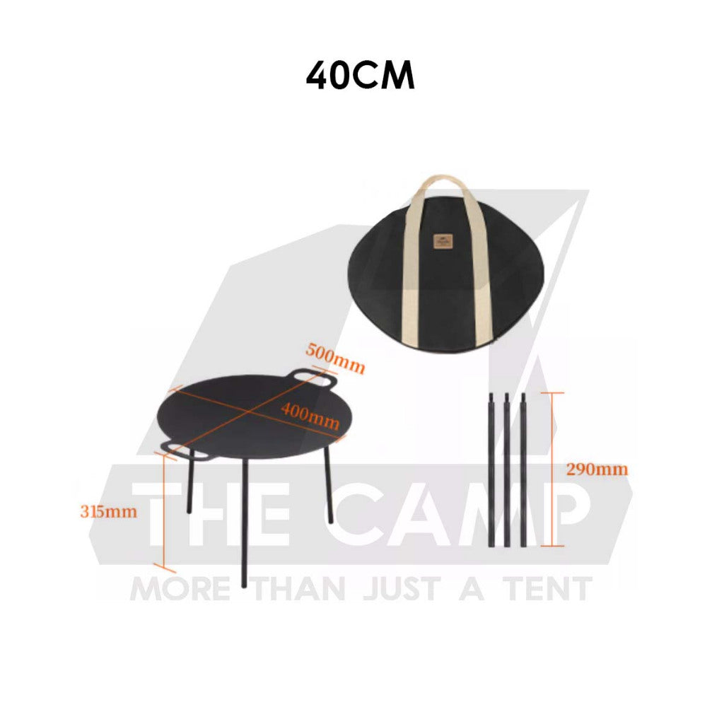 Naturehike Large Grill Pan Cast Iron Non Stick Coating Outdoor Camping BBQ Wok Frying Cooking Cookware NH20SK0037